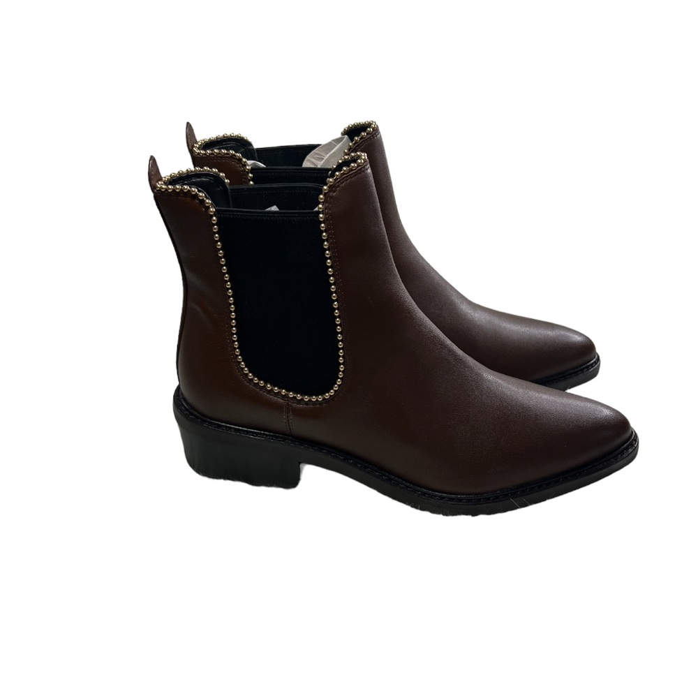Women’s COACH Bowery Beaded Leather Booties. NWT Size 7.5